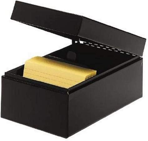 4x6 steel card file box|metal index card box 4x6.